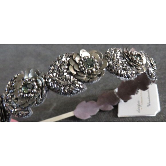 Deepa Gurnani Handmade Embellished Beaded CZ Headband main image 7
